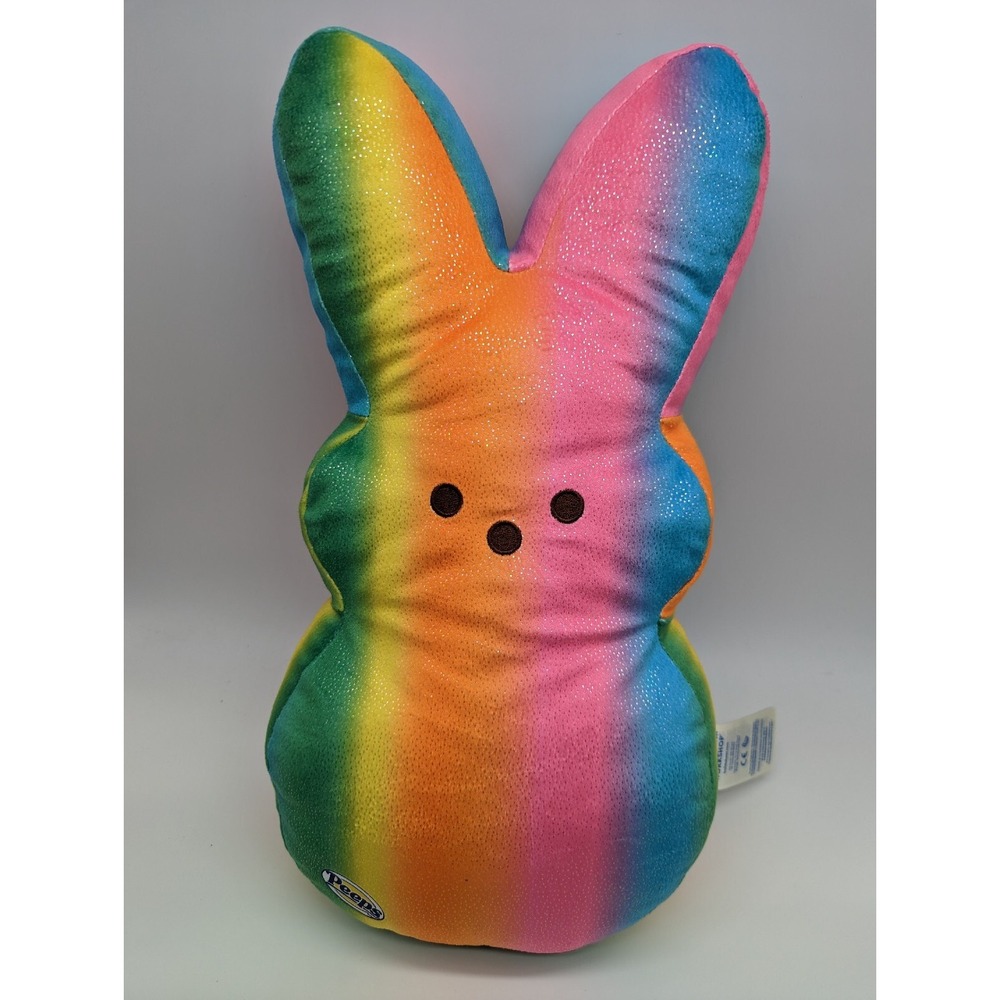 Build A Bear Workshop Peeps Rainbow Sparkle Bunny Rabbit 17" Plush Easter Stuff
